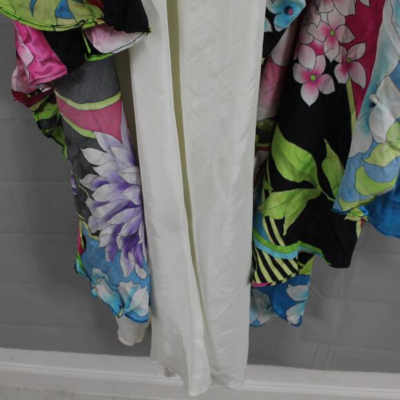 Cache Dress 6 Cruise Tulip Maxi Multi Floral Silk Maxi Gown Artsy Boho Chic Y2K - Picture 10 of 15